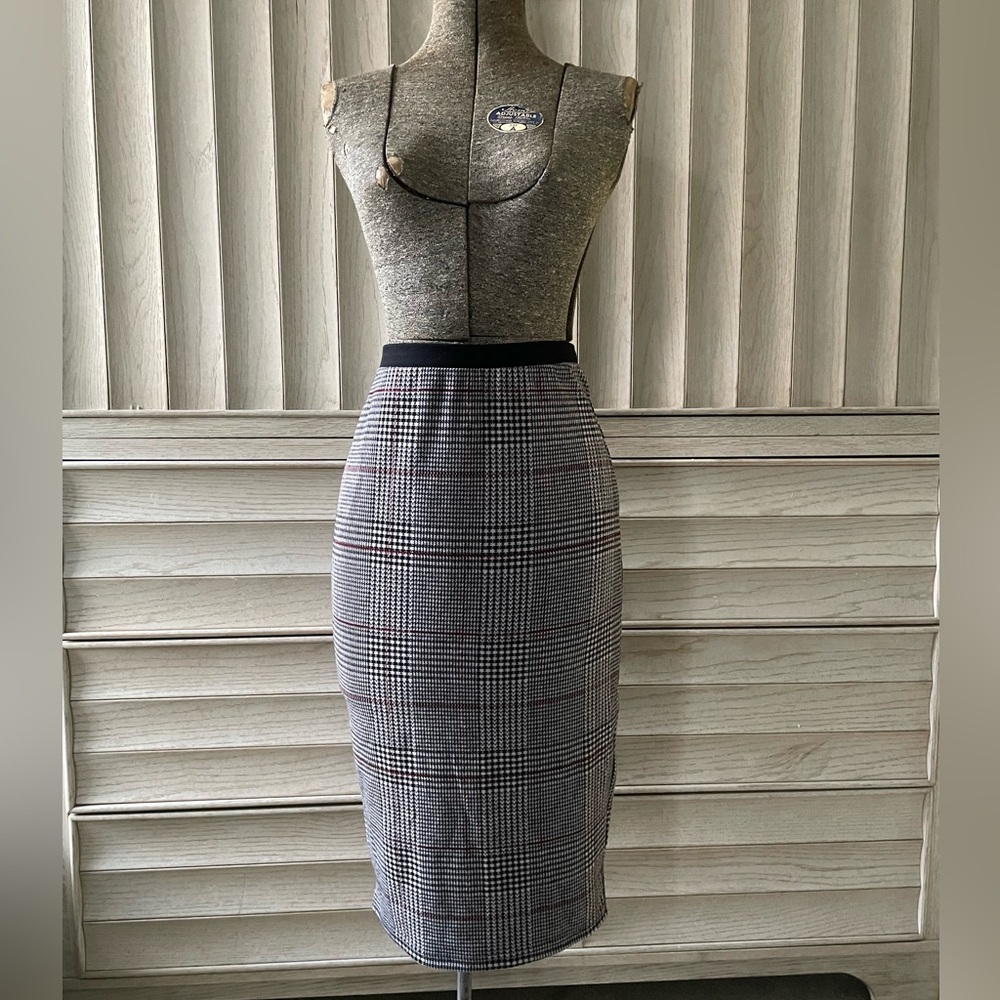 NWOT Philosophy Glen Plaid Pencil Skirt